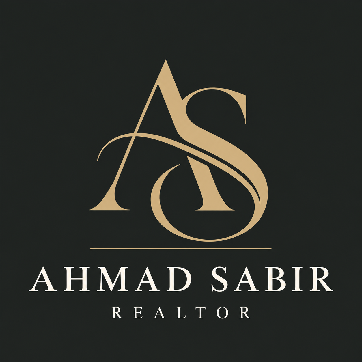 Ahmad Sabir, Realtor — AS monogram