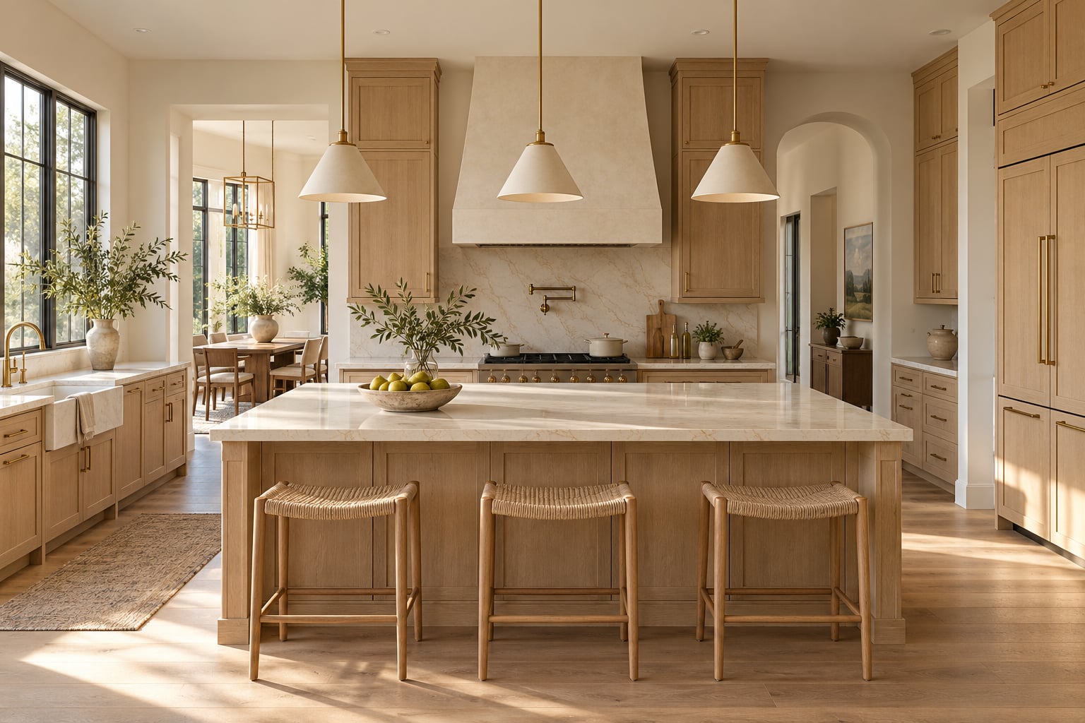 AI-generated illustration of kitchen, not an actual listing